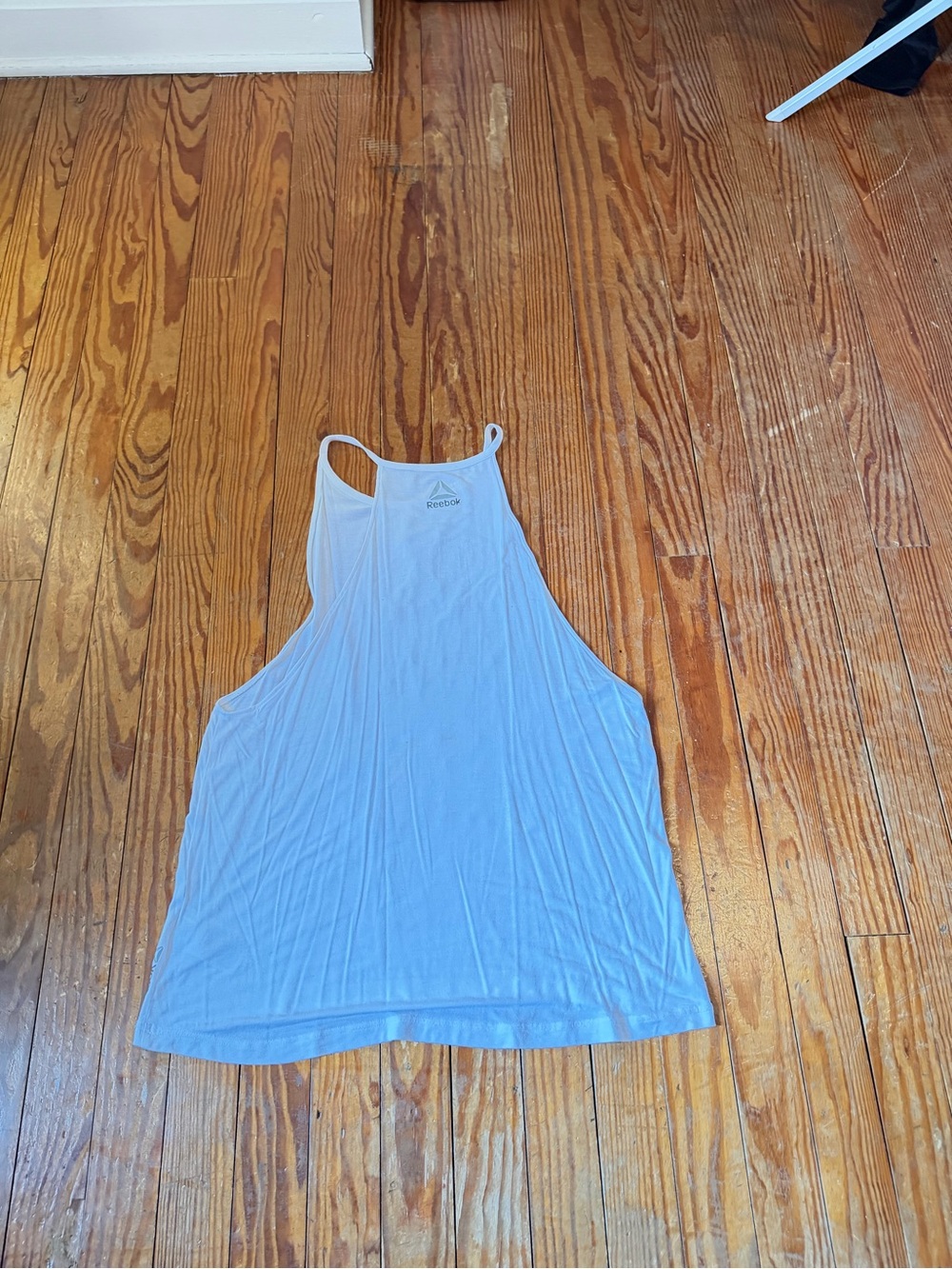 White Graphic Racerback Tank Top - Reebok - Picture 3 of 3